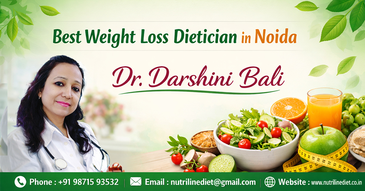 Certified weight loss dietician in Noida at Nutriline Diet creating personalized meal plans