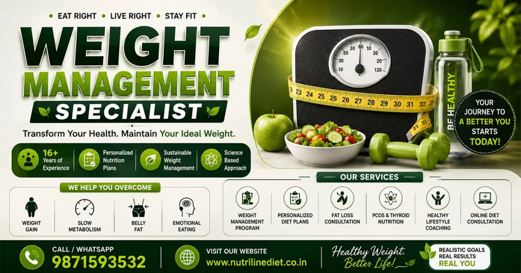 Best Weight Management Specialist in Noida | Expert Nutrition Guidance | Nutriline Diet