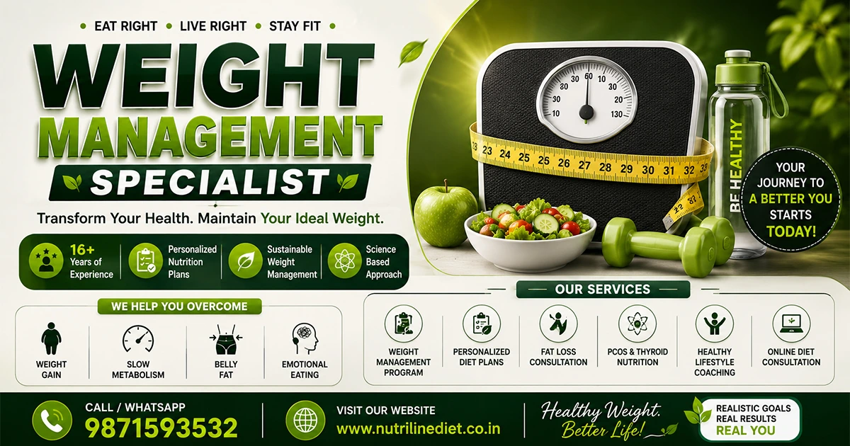 Best Weight Management Specialist in Noida | Expert Nutrition Guidance | Nutriline Diet