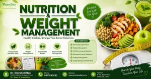 Nutrition and weight management consultation with Dr. Darshini Bali at Nutrilinediet Noida