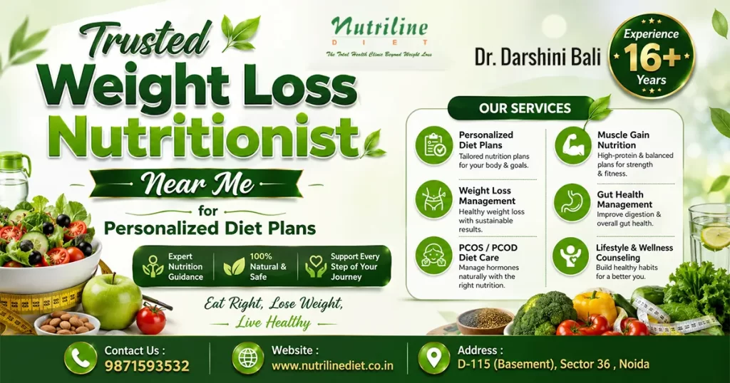 weight loss nutritionist near me in Sector 28 Noida - Nutriline Diet clinic